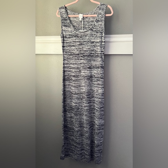 New MaxMara Leisure Biglia Marbled Navy Blue Knit Midi Dress Size Medium - Picture 4 of 10